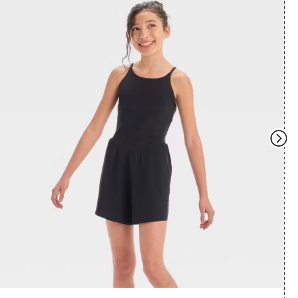All in Motion Black Kids Romper